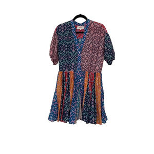 XiRENA Fiesta Lenna Dress Multicolor Ikat Print Size M missing belt